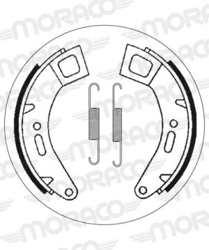 Machoires de frein Piaggio / Vespa Cosa 125 VNR1T (170 x 26 mm) - SBS 2184