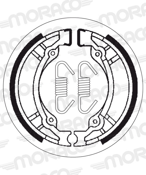 Machoires de frein PGO Big Max 50 (110 x 23 mm) - SBS 2188