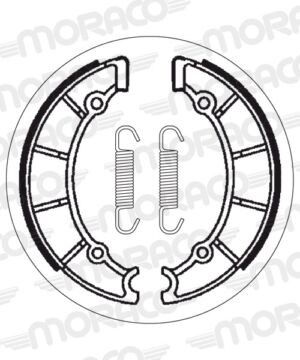 Machoires de frein Yamaha SR500 (frein tambour avant) 48T (200 x 25 mm) - SBS 2190