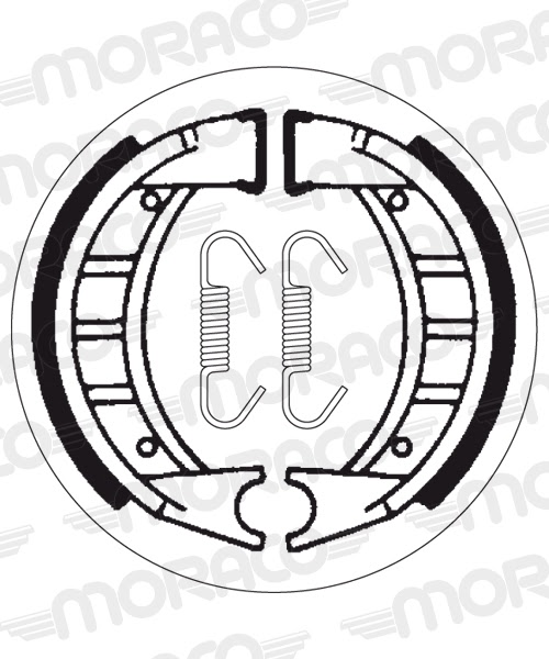 Machoires de frein 100 x 20 mm -  2191 - SBS