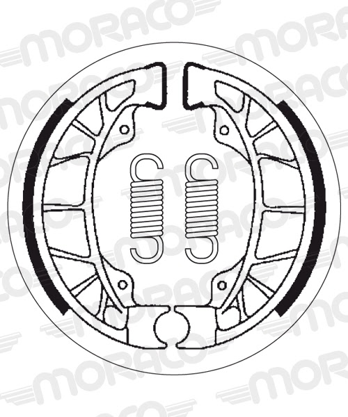 Machoires de frein Gilera Runner 50 DD ZAPC14000 (110 x 25 mm) - SBS 2195