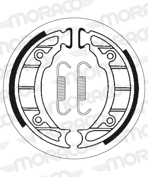 Machoires de frein Piaggio / Vespa Free 50 FCS1T (105 x 20 mm) - SBS 2196