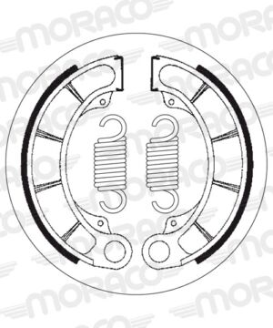 Machoires de frein Honda FES125 Pantheon 1 JF05 (160 x 30 mm) - SBS 2198