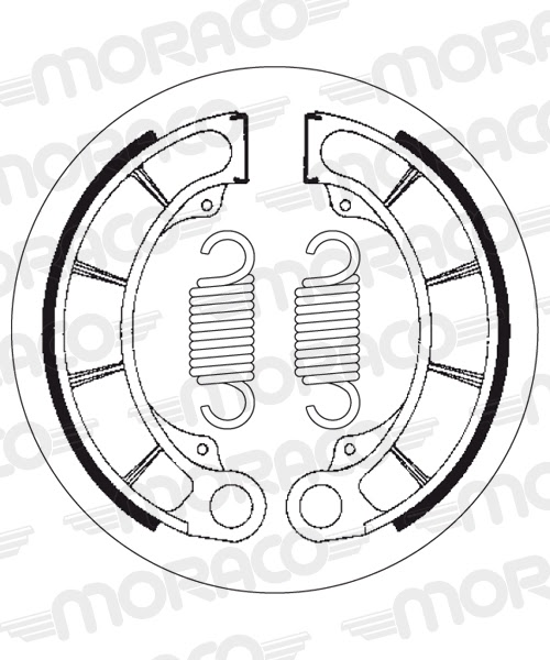 Machoires de frein Honda FES125 Pantheon 1 JF05 (160 x 30 mm) - SBS 2198