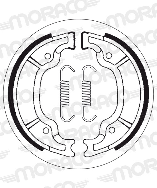 Machoires de frein CPI Aragon 125 GP (130 x 28 mm) - SBS 2199
