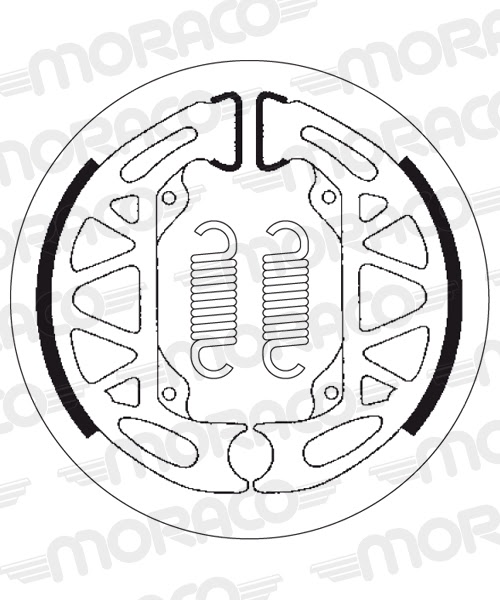 Machoires de frein Piaggio / Vespa NRG50 DT ZAPC18 (110 x 20 mm) - SBS 2200