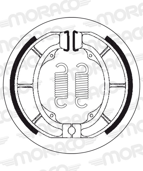 Machoires de frein Aprilia Habana 50 /Custom PK (120 x 25 mm) - SBS 2201