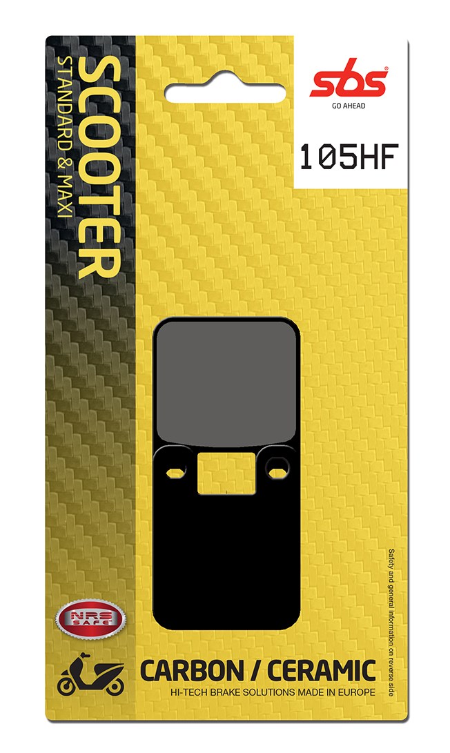 Plaquettes organiques SBS 105 (559 HF) – Street – Moto