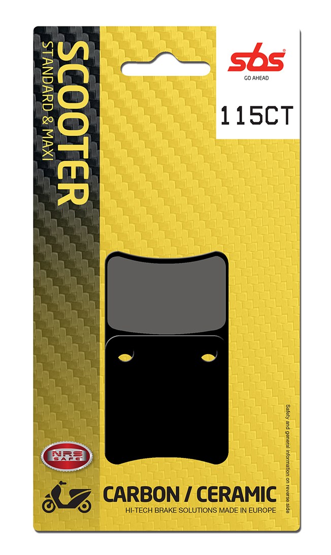 Plaquettes de frein Daelim SJ50 2001–2011 – SBS 115CT