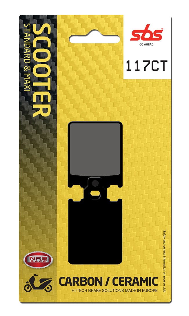 Plaquettes frein Aprilia SR50 1993-1996 SBS 117CT