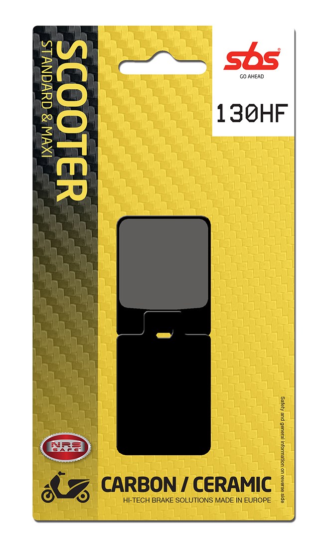 Plaquettes de frein Piaggio / Vespa Free 50 FCS1T Street organique - SBS 130 (712 HF)