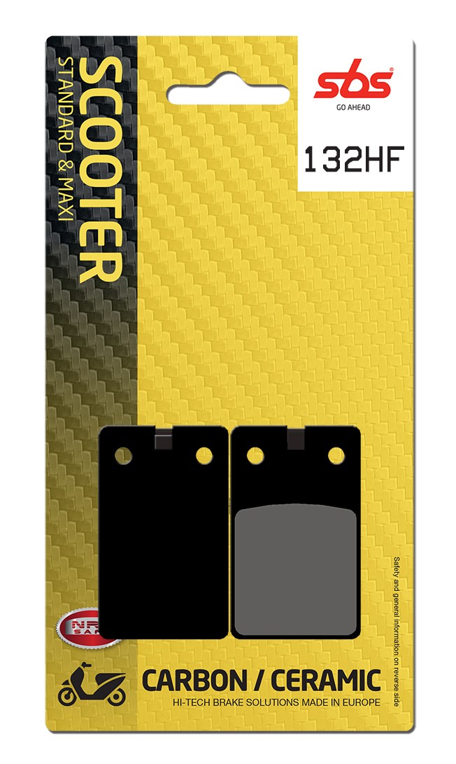 Plaquettes de frein Aprilia Red Rose 50 Street organique - SBS 132 (595 HF)