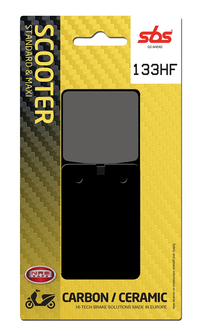 Plaquettes de frein Aprilia ETX350 Tuareg Street organique - SBS 133 HF