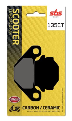 Plaquettes de frein Peugeot Django 125 EFI VGAM2AAKB Carbon Tech moto scooter - SBS 135CT (546)