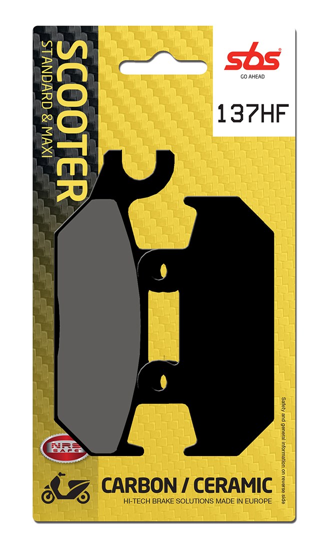 Plaquettes de frein Yamaha TZR50 4JS 3YN Street organique - SBS 137 (650 HF)
