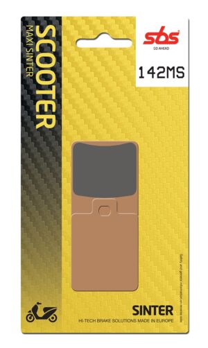 Plaquettes de frein Gilera Fuoco 500 ZAPM61100 Maxi Scooter - Métal fritté - SBS 142MS (724)