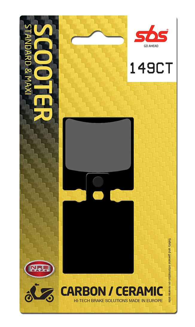 Plaquettes de frein Aprilia Leonardo 125 MB Carbon Tech moto scooter - SBS 149CT