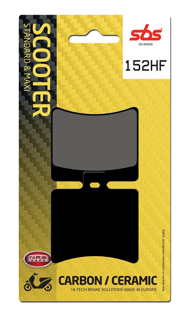 Plaquettes de frein Aprilia Atlantic 125 Street organique - SBS 152 (747 HF)