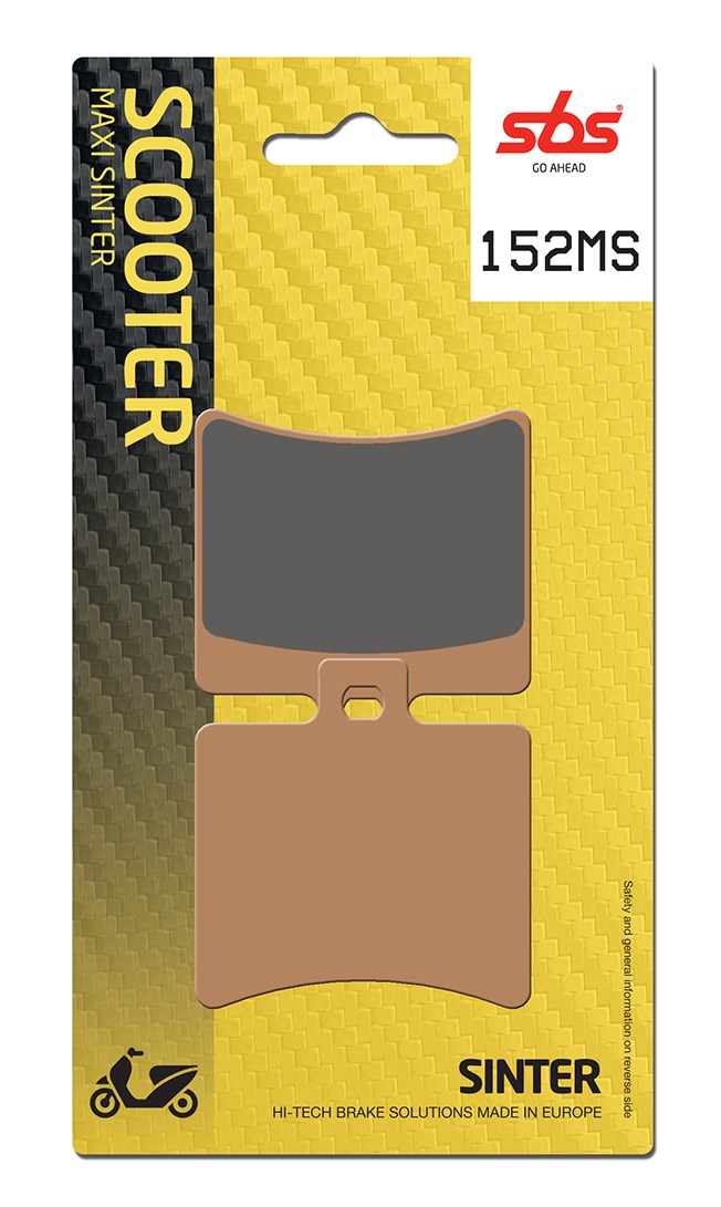 Plaquettes de frein Aprilia Atlantic 125 Maxi Scooter - Métal fritté - SBS 152MS (747)