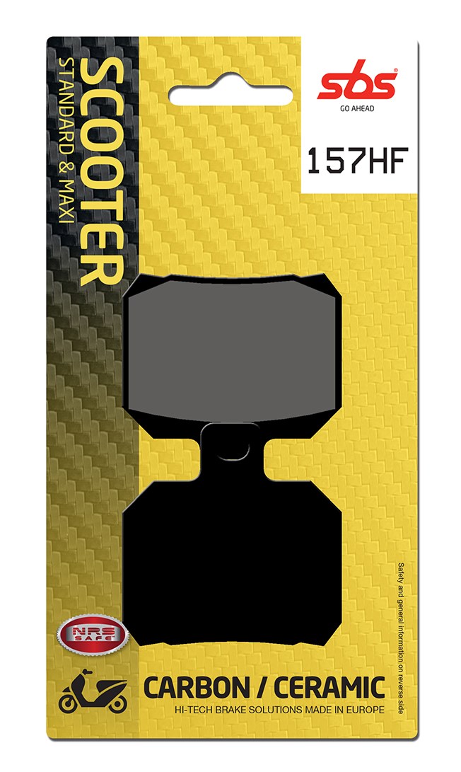 Plaquettes de frein Aprilia RS50 Extrema /Replica PL Street organique - SBS 157 (730HF)
