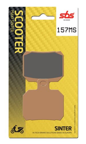 Plaquettes de frein Derbi GP1 125 PS1A1A Maxi Scooter - Métal fritté - SBS 157MS (730)