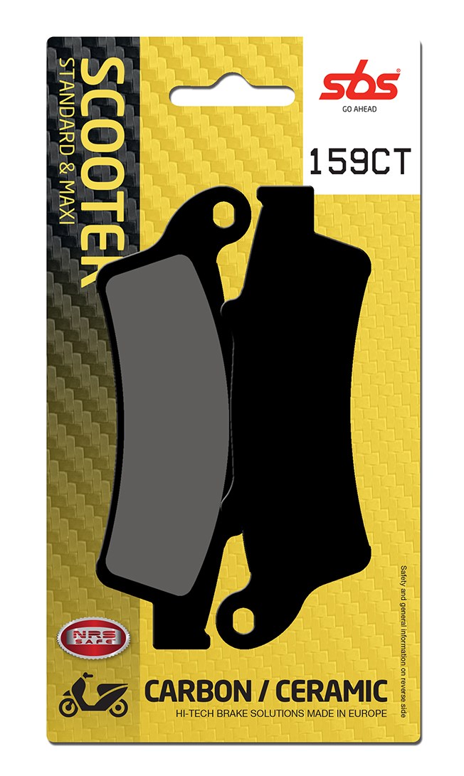 Plaquettes de frein Aprilia Atlantic 125 Carbon Tech moto scooter - SBS 159CT (761)