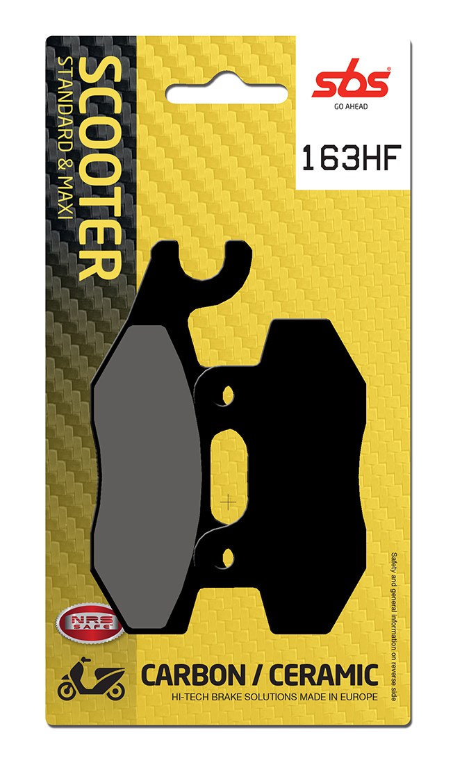 Plaquettes de frein Daelim Delfino 125 Street organique - SBS 163 HF (=713HF)