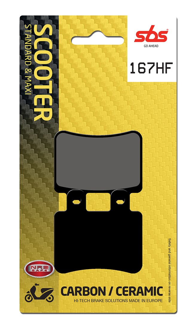 Plaquettes de frein Beta RR50 Enduro Street organique - SBS 167 HF (773)