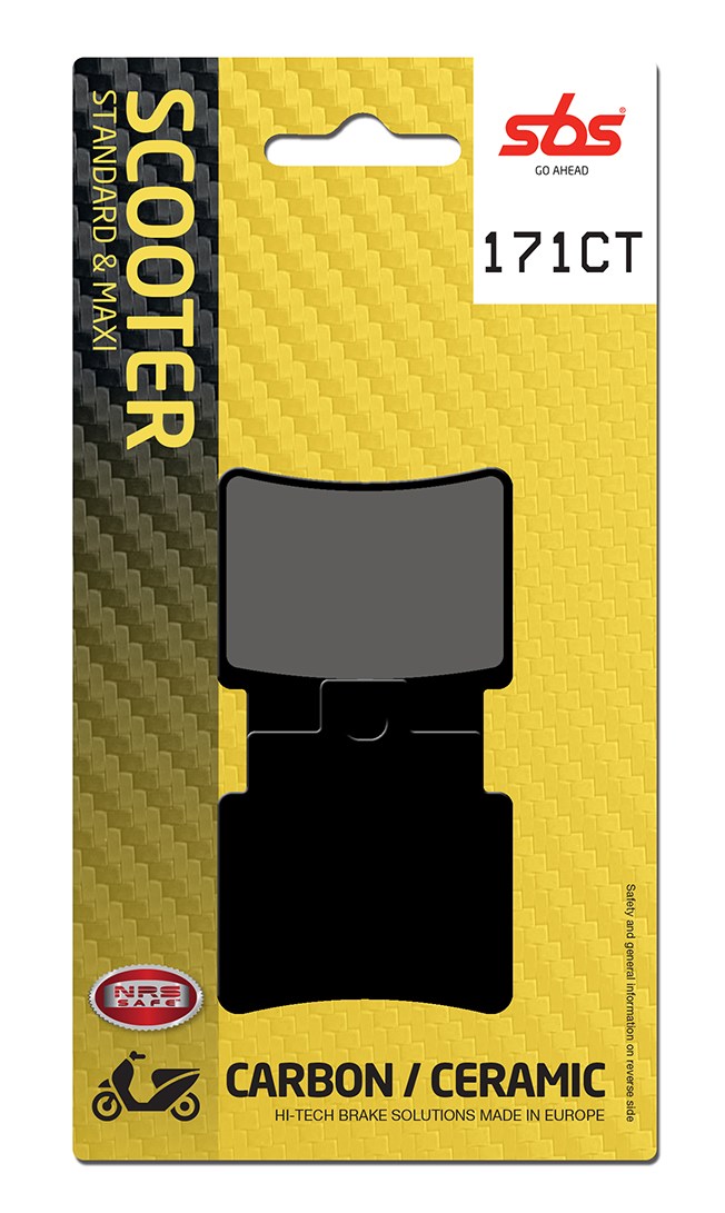Plaquettes de frein Kymco Grand Dink 250 S4 Carbon Tech moto scooter - SBS 171CT (775)
