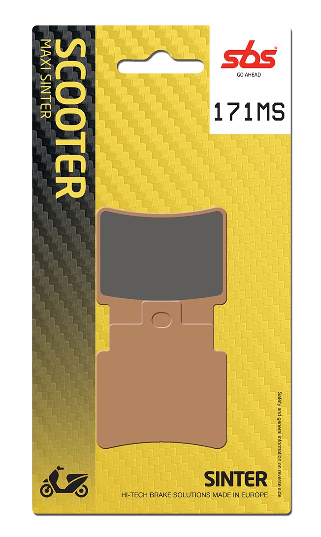 Plaquettes de frein Kymco Grand Dink 250 S4 Maxi Scooter - Métal fritté - SBS 171MS (775)