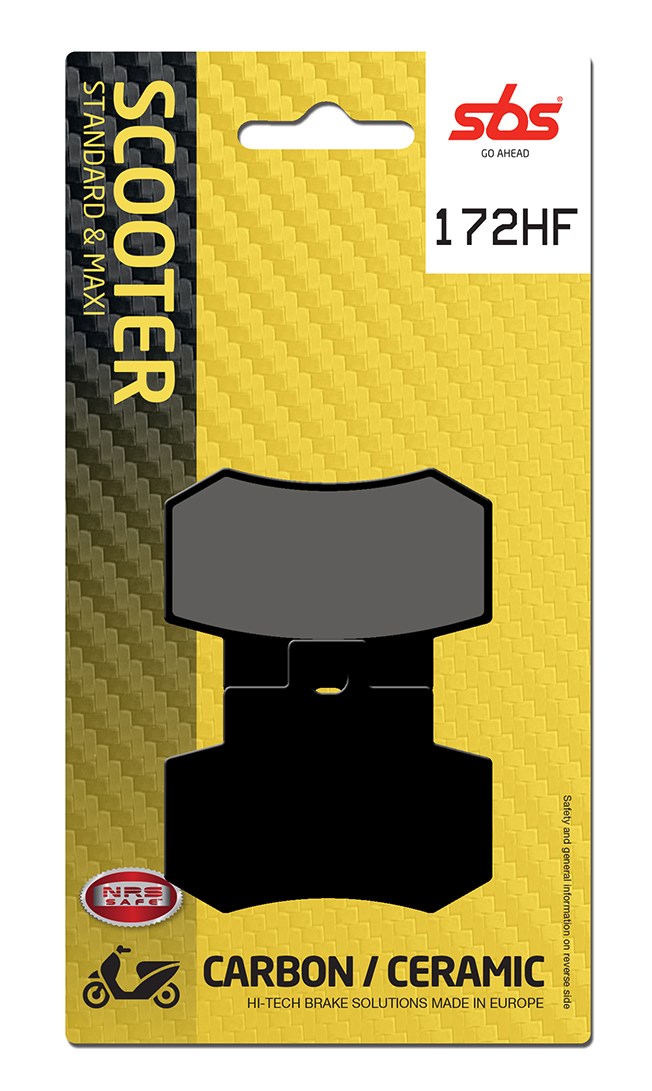 Plaquettes de frein Kymco Grand Dink 250 S4 Street organique - SBS 172 HF (776)