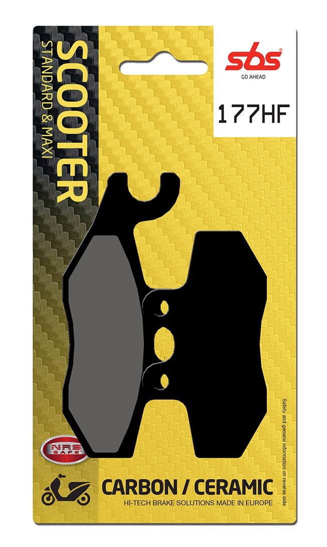 Plaquettes de frein Aprilia Sportcity 125 One SG Street organique - SBS 177 HF (786)