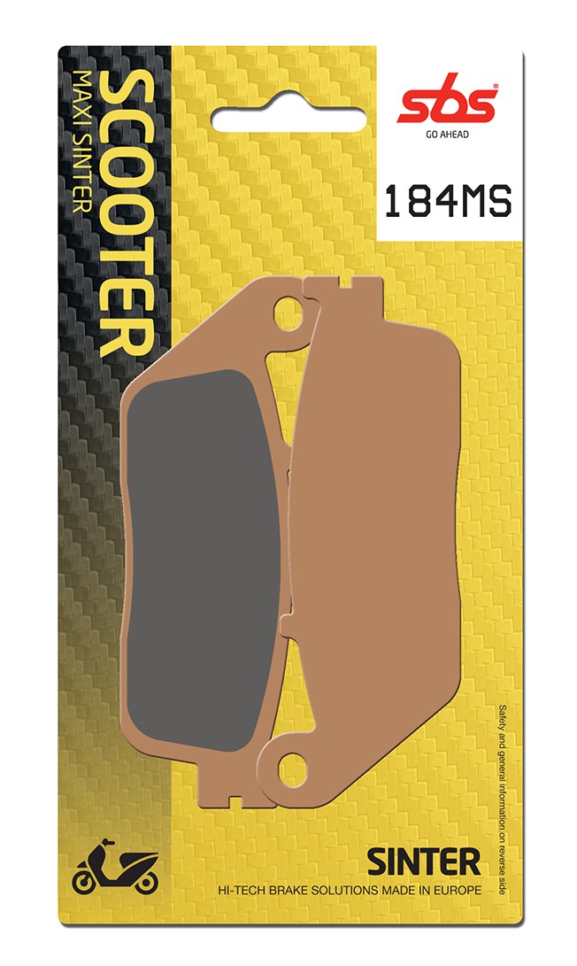 Plaquettes de frein Honda FJS400 Silverwing 6 NF01 Maxi Scooter - Métal fritté - SBS 184MS (811)