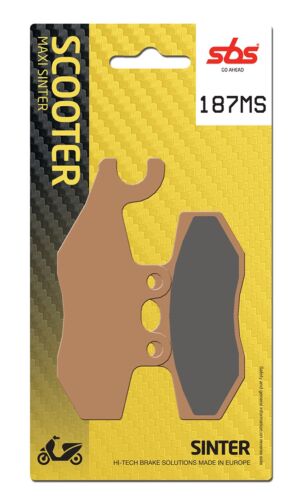 Plaquettes de frein Piaggio / Vespa Beverly 300 HPE New Beverly ZAPMD21 Maxi Scooter - Métal fritté - SBS 187MS (818)