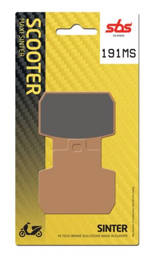 Plaquettes de frein Gilera Fuoco 500 ZAPM61100 Maxi Scooter - Métal fritté - SBS 191MS (831)