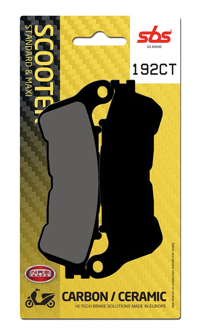 Plaquettes de frein Honda FES125 A S-Wing (ABS) Carbon Tech moto scooter - SBS 192CT (828)