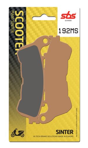 Plaquettes de frein Honda FES125 A S-Wing (ABS) Maxi Scooter - Métal fritté - SBS 192MS (828)