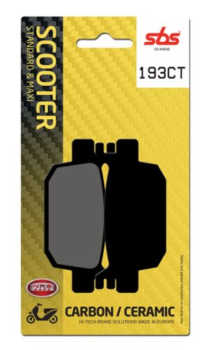 Plaquettes de frein Honda FES125 A S-Wing (ABS) Carbon Tech moto scooter - SBS 193CT(832)