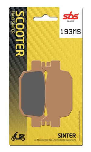Plaquettes de frein Honda ADV 350 ADV350AN Maxi Scooter - Métal fritté - SBS 193MS (832)
