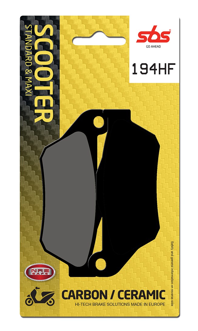 Plaquettes de frein MBK Skycruiser 125 Street organique - SBS 194 (837 HF)