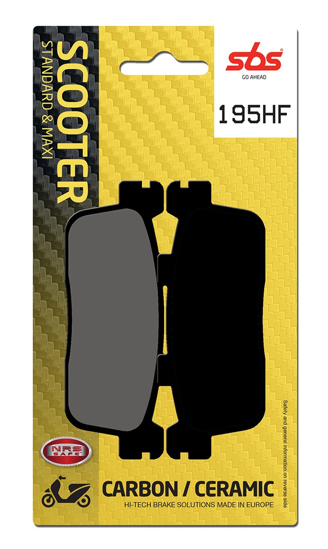 Plaquettes de frein Kymco People 125 S BA25 D1 Street organique - SBS 195000