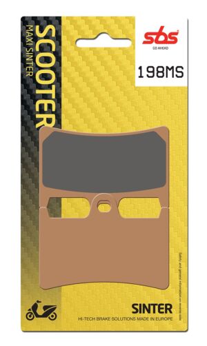 Plaquettes de frein Yamaha XP500 A T-MAX /ABS SJ06 Maxi Scooter - Métal fritté - SBS 198MS (634)