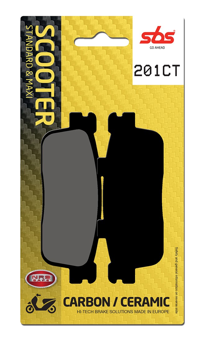 Plaquettes de frein Peugeot LXR 125 Carbon Tech moto scooter - SBS 201CT