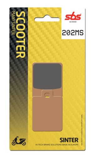 Plaquettes de frein Gilera Fuoco 500 ZAPM61100 Maxi Scooter - Métal fritté - SBS 202MS