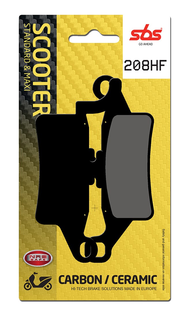 Plaquettes de frein Yamaha BW’S 125 1CE1 Street organique - SBS 208HF