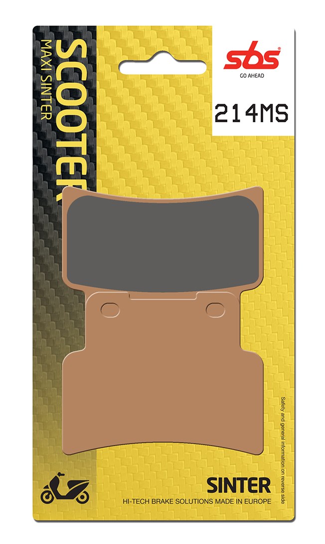 Plaquettes de frein Kymco Xciting 400 I Maxi Scooter - Métal fritté - SBS 214 MS