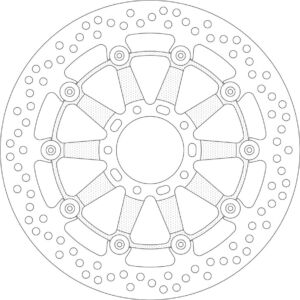 Disque de frein Ducati 1100 Monster S / ABS M502 - SBS 5019