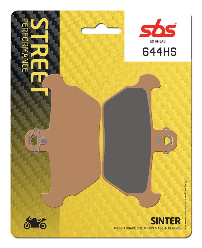 Plaquettes de frein BMW K1 100 Street Sinter - Métal fritté avant - SBS 644 (HS)