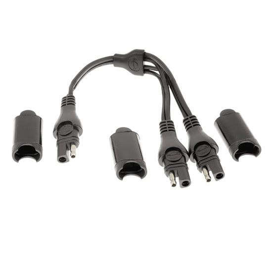 Câble dédoubleur SAE pour moto, optimate TecMate O-15 – Accessoire électrique sans fusible