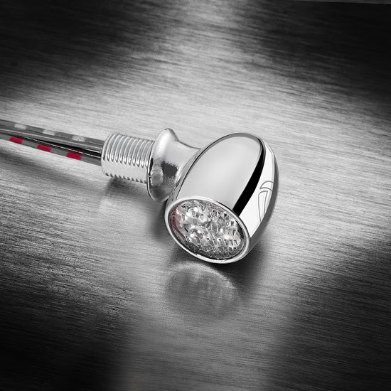 Clignotant feu arrière stop LED 3 en 1 moto universel – Atto DF Chrome – Kellermann